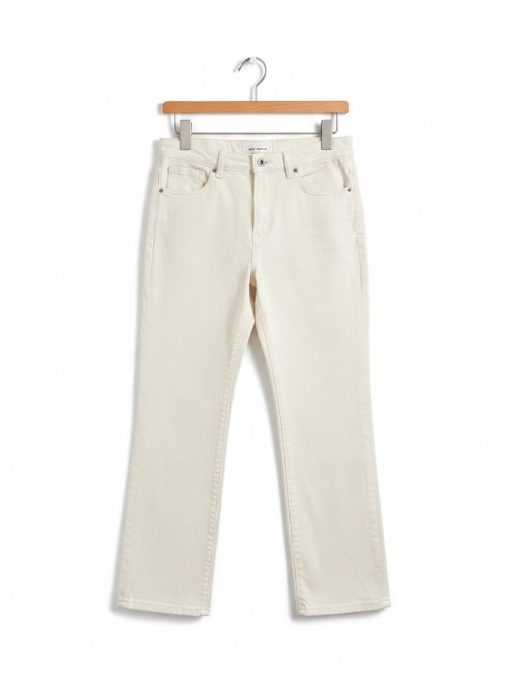 Good American Good Legs High Waist Straight Leg Jeans - Pearl White (Size 12/31)